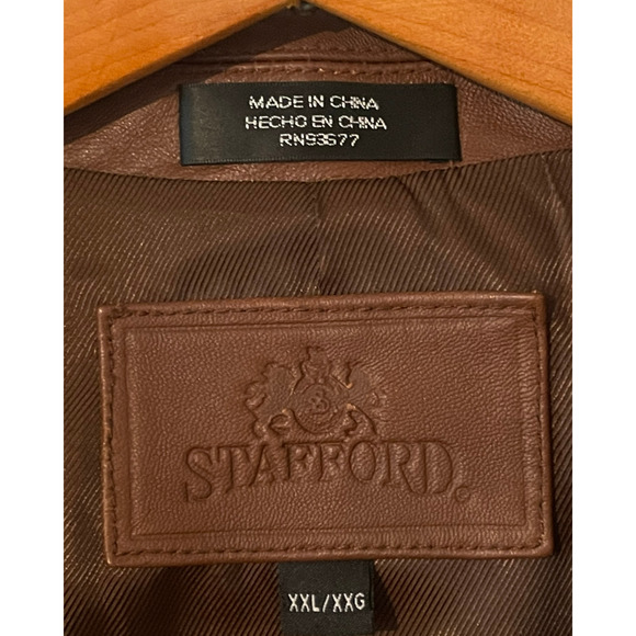 Stafford Tan Leather Jacket - Picture 12 of 13